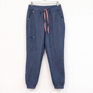 Figs Scrub Pants Bottoms Joggers Size Medium Tall M/T Long Heather Gray-Blue